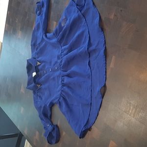 Girls size 6 small sheer blouse